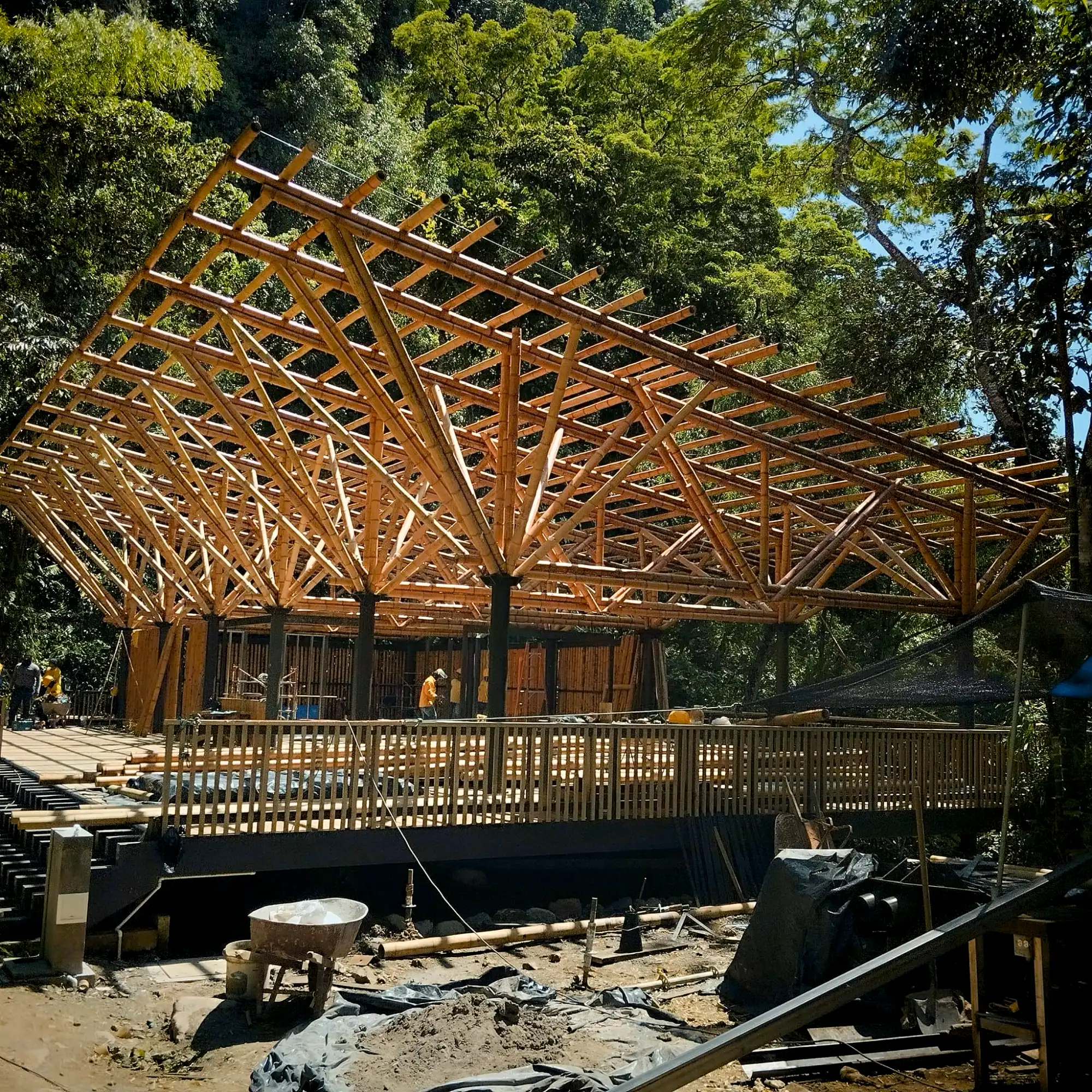 Estructuras en Guadua Bambú en el Parque Cerro Tusa
