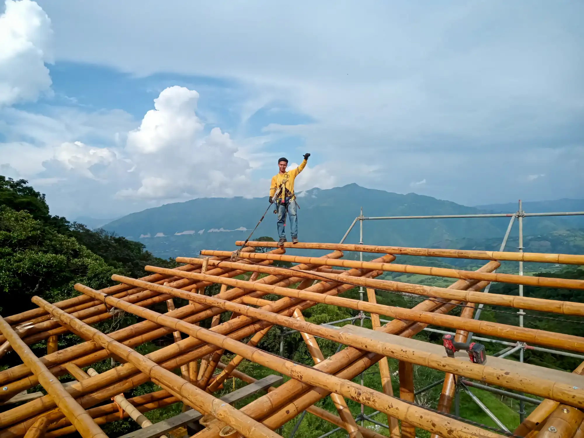 Estructuras en Guadua Bambú en el Parque Cerro Tusa