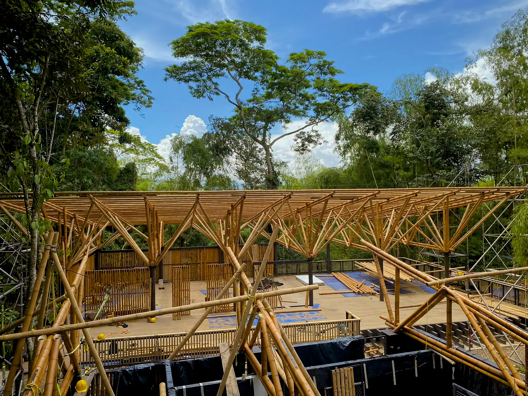 Estructuras en Guadua Bambú en el Parque Cerro Tusa