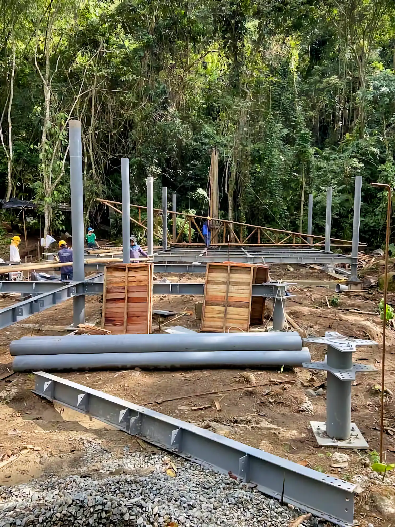 Estructuras en Guadua Bambú en el Parque Cerro Tusa