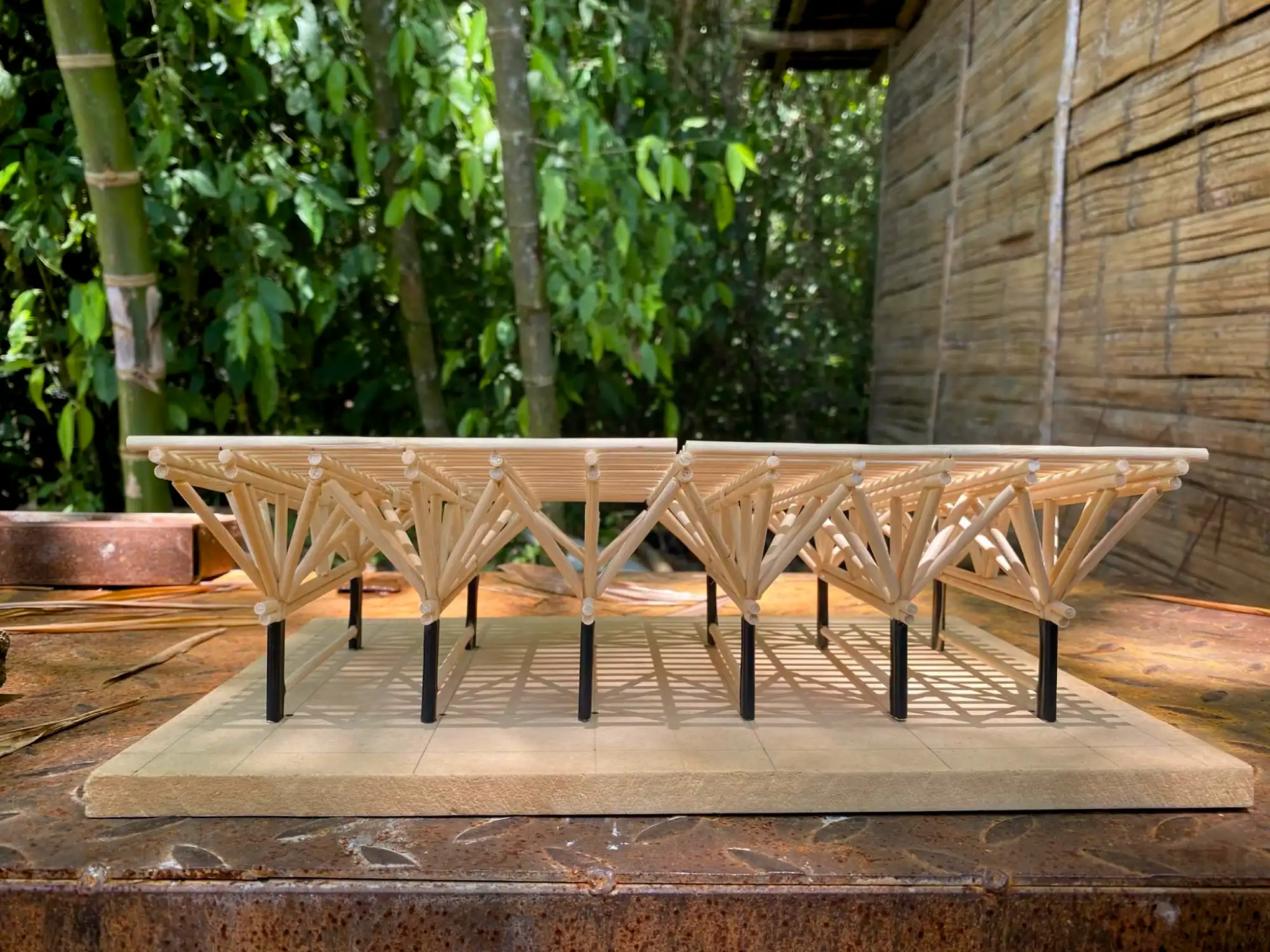 Estructuras en Guadua Bambú en el Parque Cerro Tusa