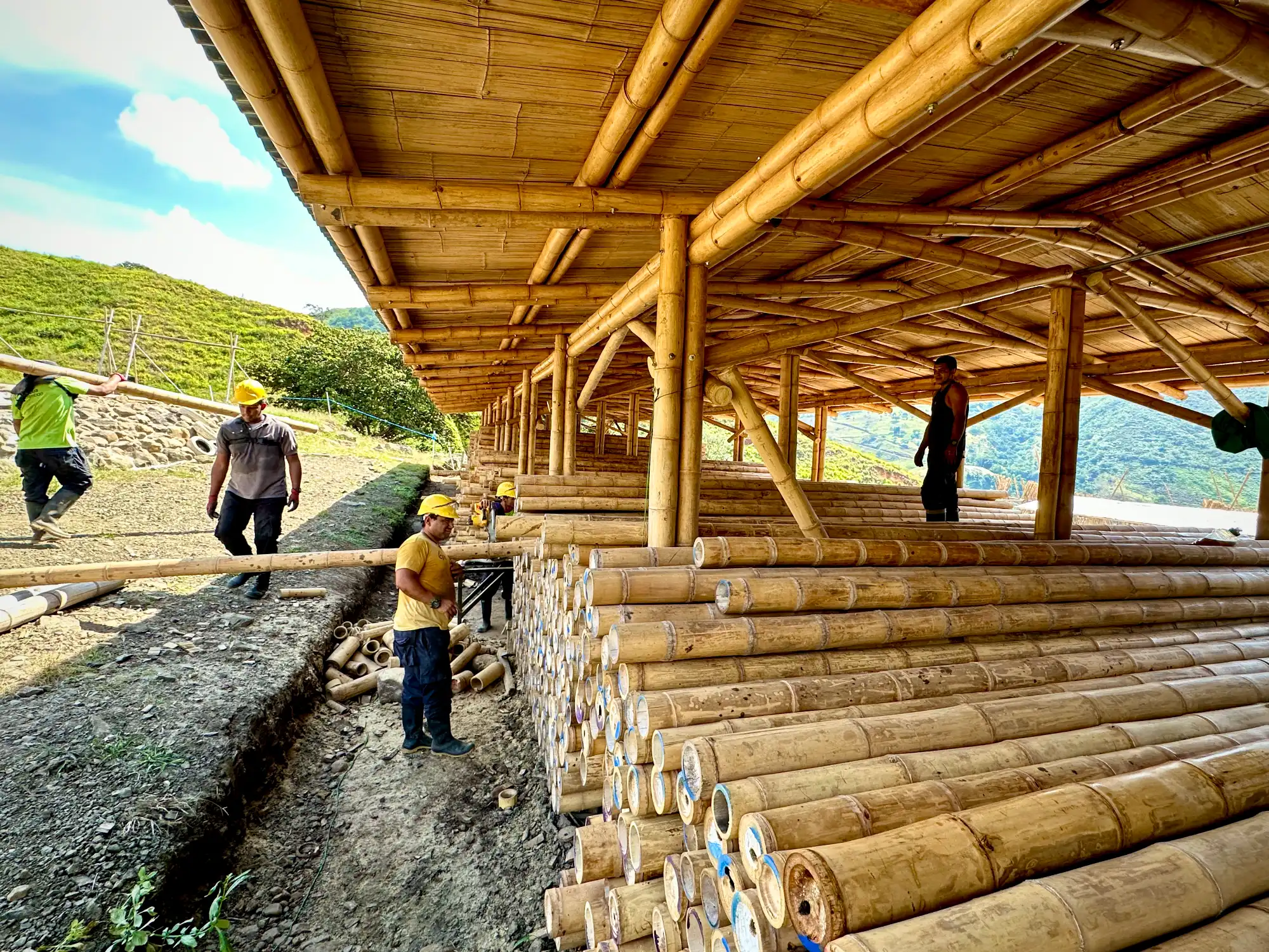 Estructuras en Guadua Bambú en el Parque Cerro Tusa