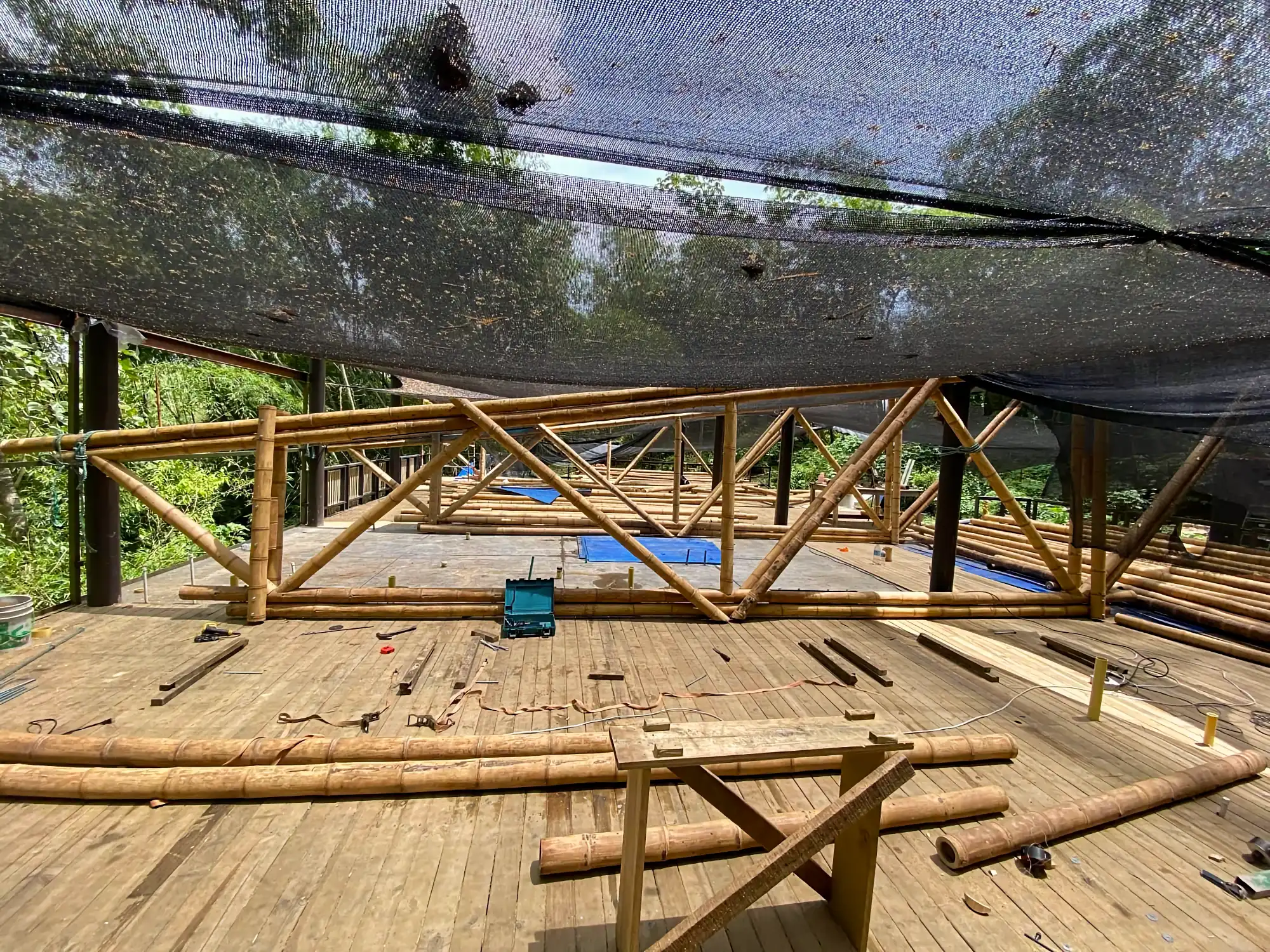 Estructuras en Guadua Bambú en el Parque Cerro Tusa