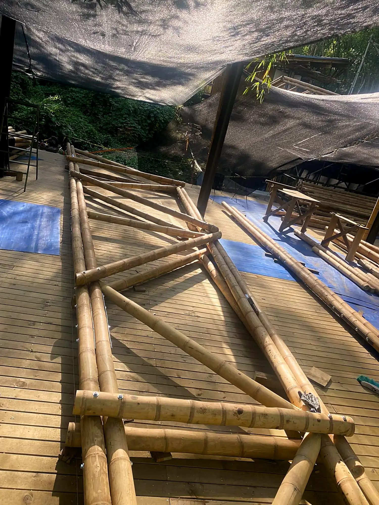 Estructuras en Guadua Bambú en el Parque Cerro Tusa