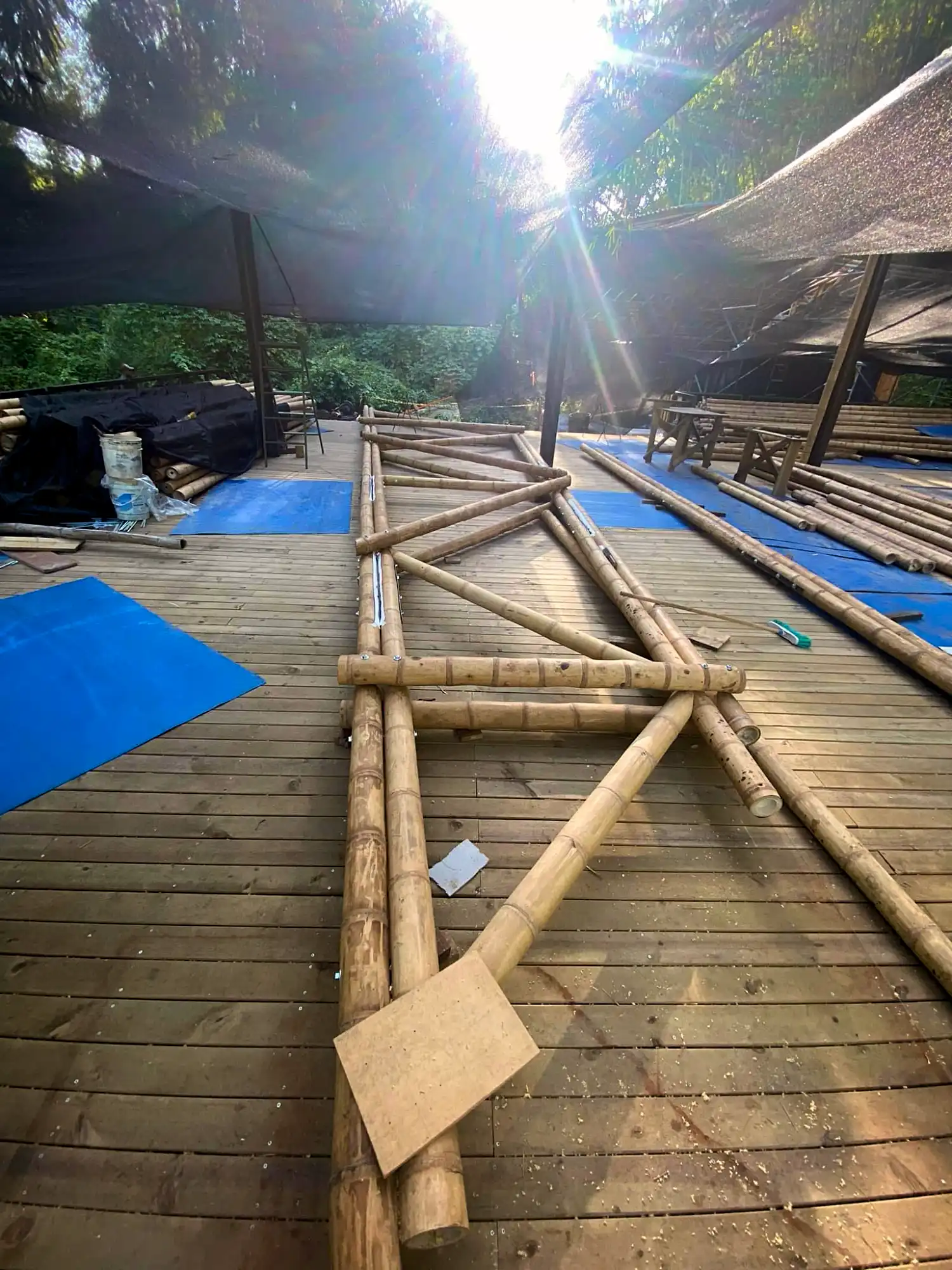 Estructuras en Guadua Bambú en el Parque Cerro Tusa