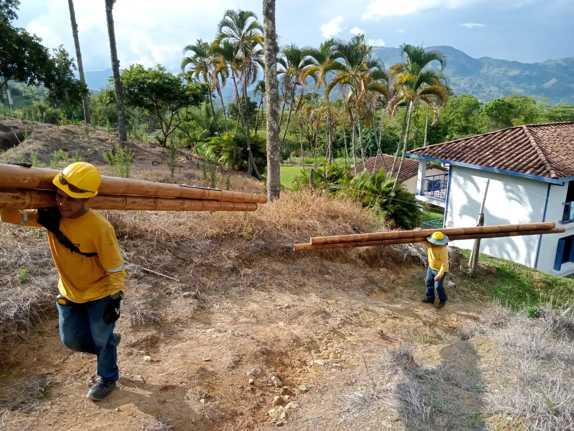 Estructuras en Guadua Bambú en el Parque Cerro Tusa
