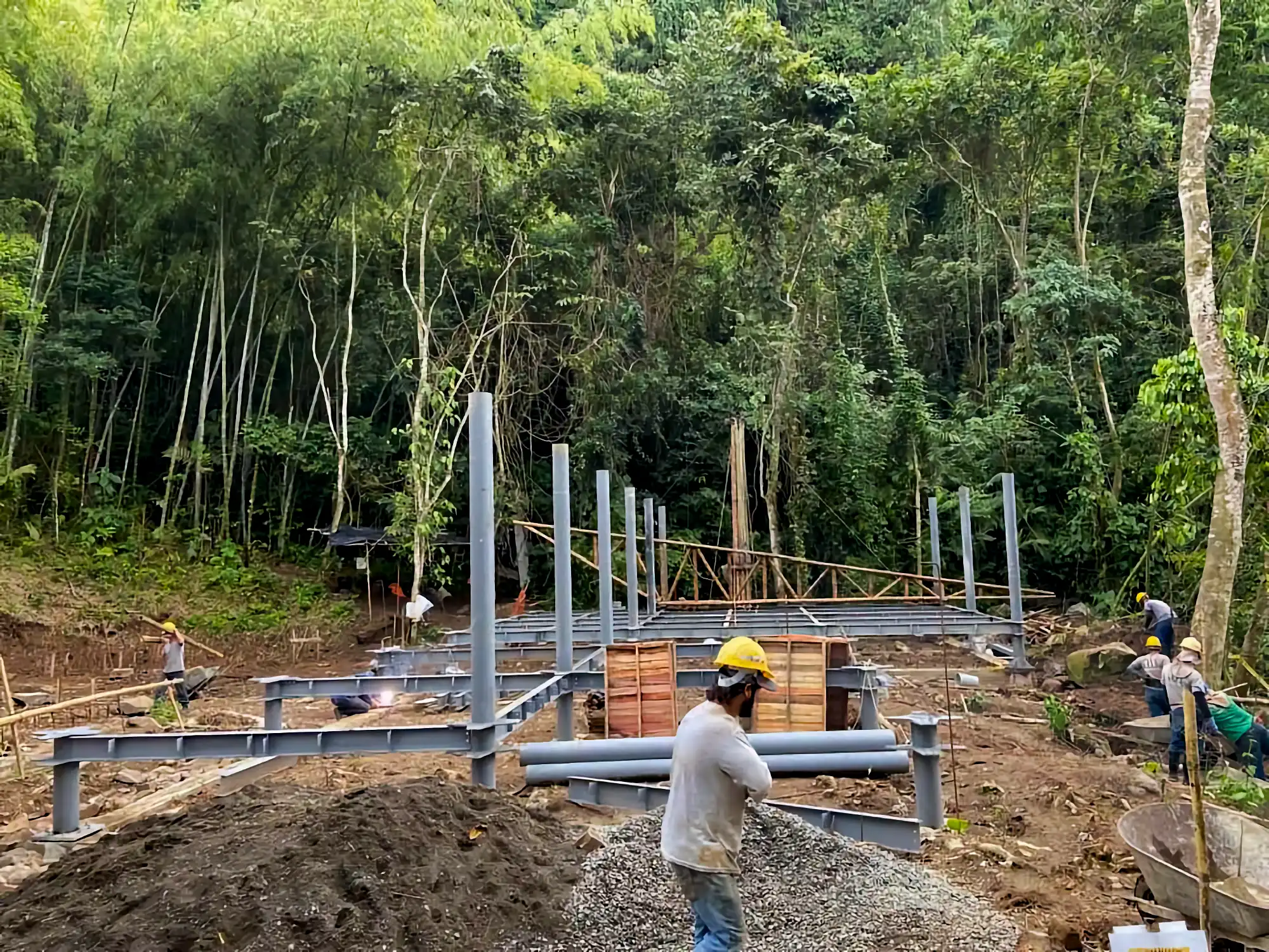 Estructuras en Guadua Bambú en el Parque Cerro Tusa