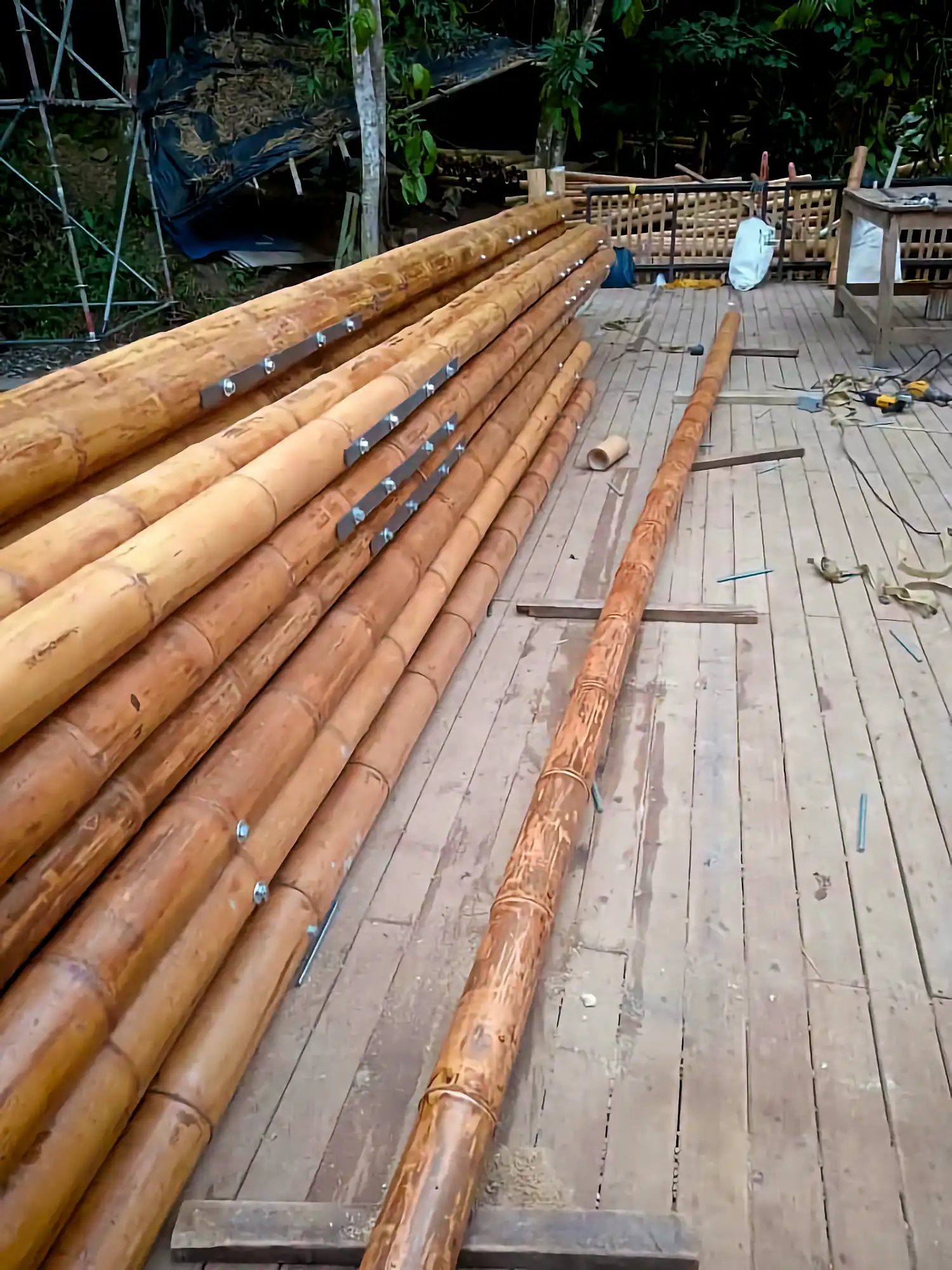 Estructuras en Guadua Bambú en el Parque Cerro Tusa