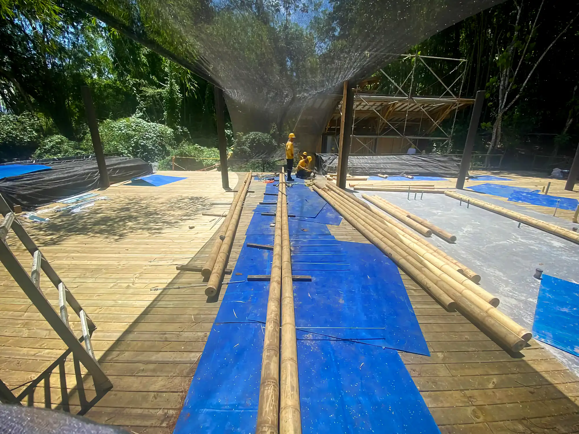 Estructuras en Guadua Bambú en el Parque Cerro Tusa