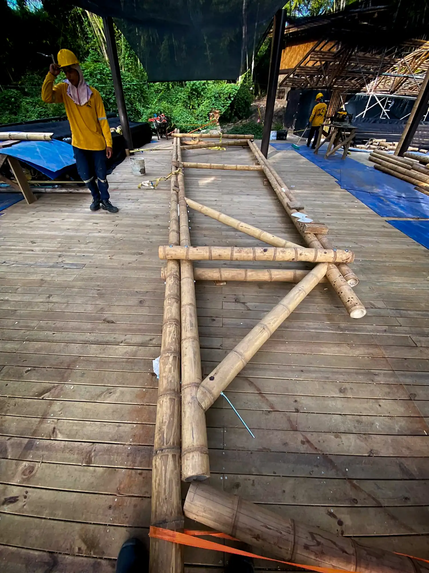 Estructuras en Guadua Bambú en el Parque Cerro Tusa