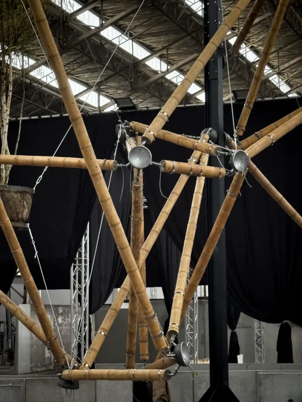 Instalación de Tensegridad en Bambú Guadua en Floraliën 2026 en Gante, Bélgica